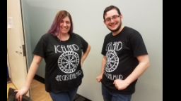 Yes, we wore matching Iceland shirts.